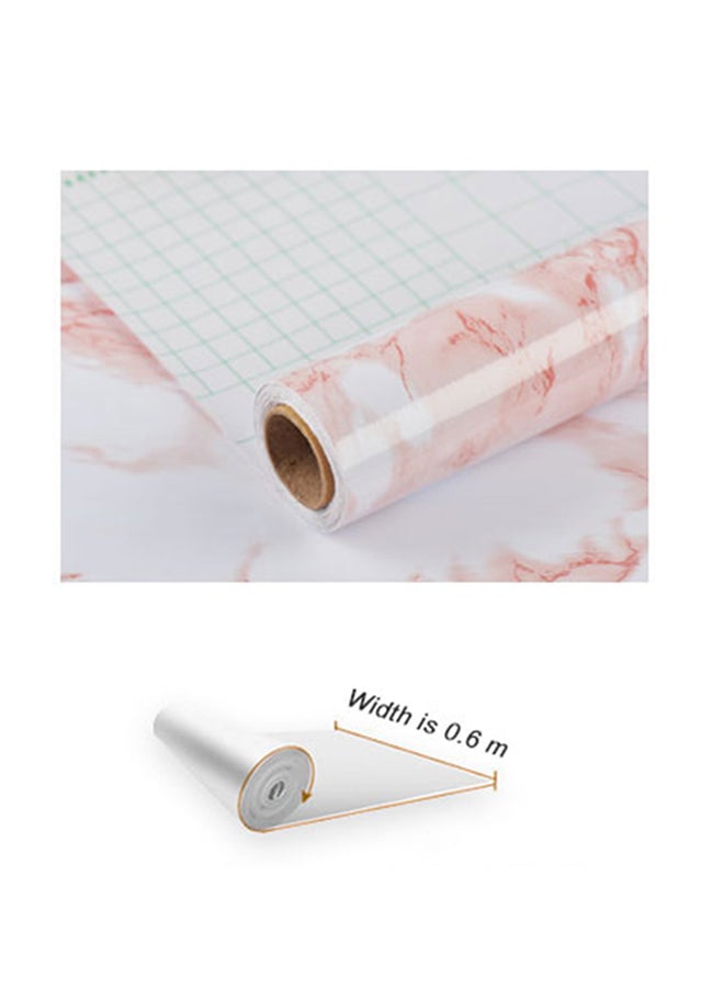 Marble Pattern Water-Resistant Removable Self Adhesive Wallpaper Peel Multicolour 59x6.5x6.5cm  - Image 4