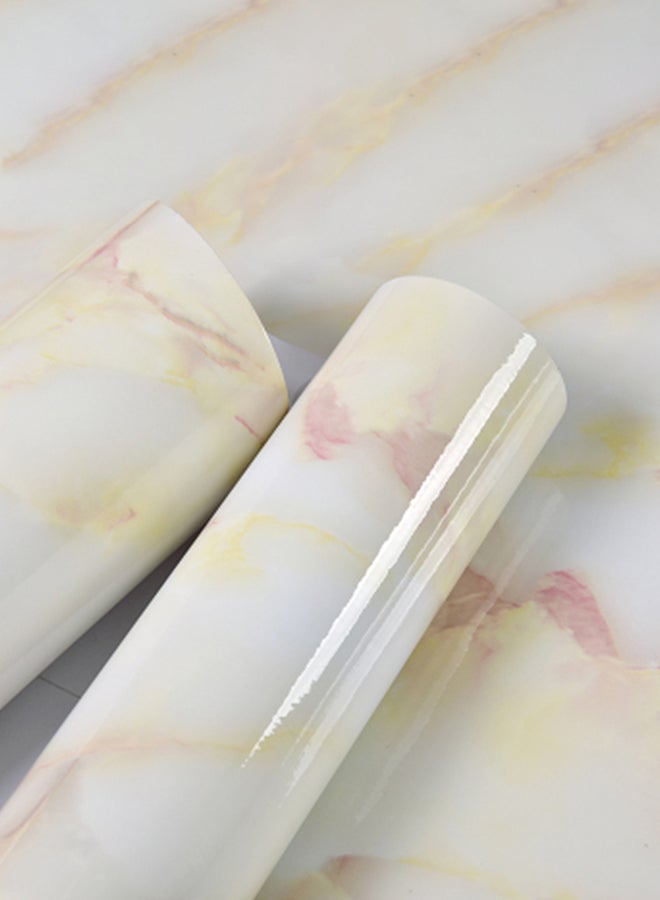 Marble Pattern Water-Resistant Removable Self Adhesive Wallpaper Peel Multicolour 59x6.5x6.5cm  - Image 5