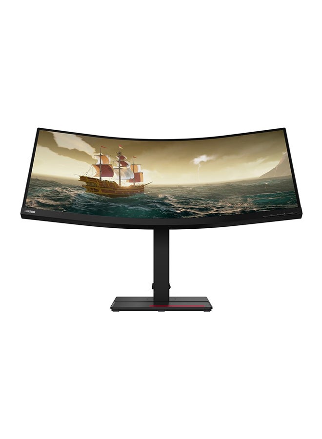Lenovo 34-Inch ThinkVision Curved Monitor Raven Black - Image 4