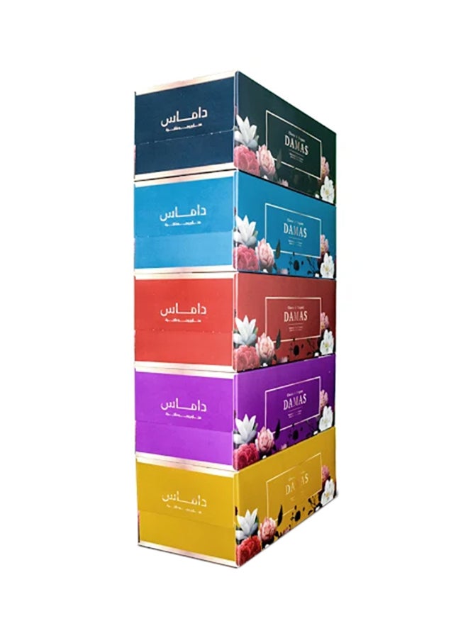 Generic 200-Piece Soft Facial Tissue, Pack Of 5 White Standard  - Image 1