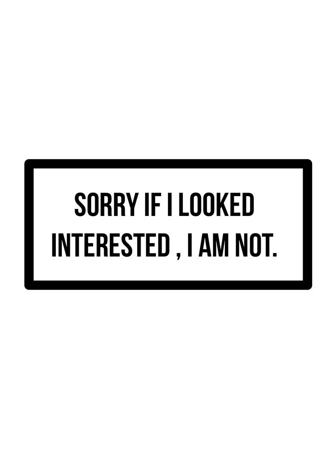No Thank You Sticker Black One Size