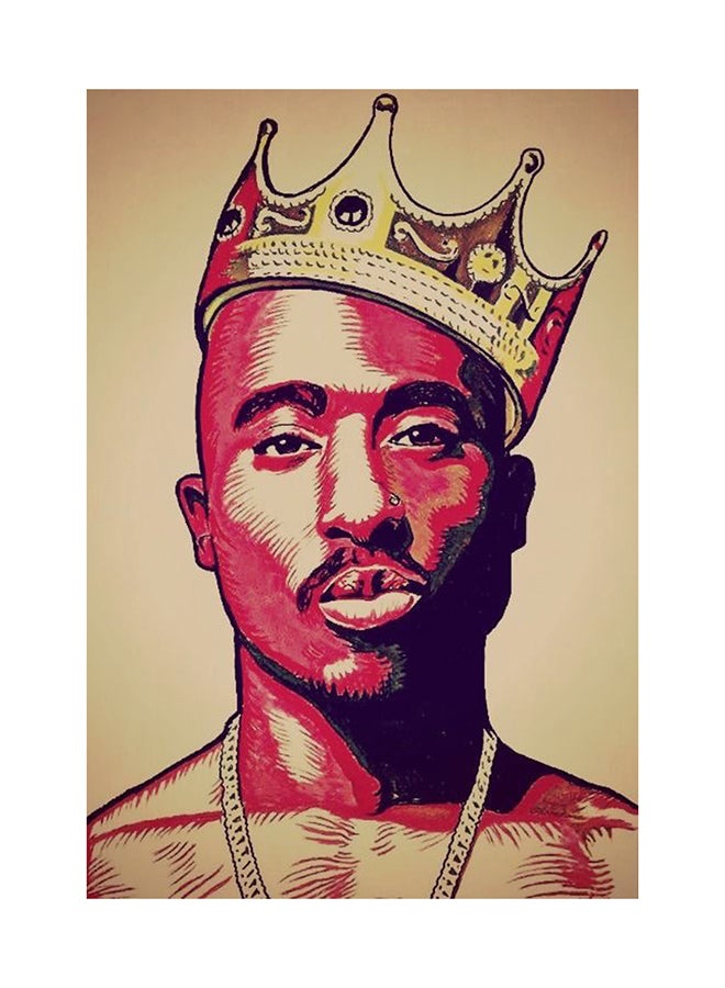 Tupac Sticker Multicolour One Size