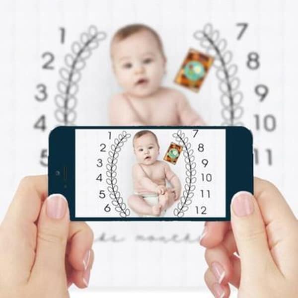 بطانية ناعمة للتصوير الفوتوغرافي بطبعة تعبر عن شهر الطفل - Image 5