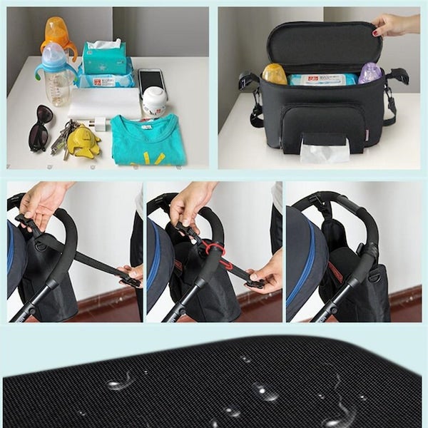 Baby Stroller Diaper Storage Organizer Bag