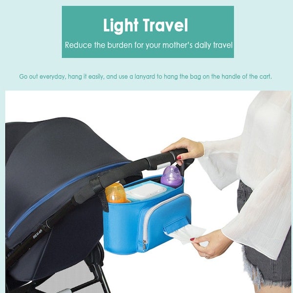Baby Stroller Diaper Storage Organizer Bag