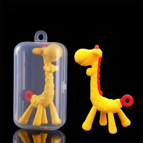 Giraffe Chew Toy Soft Silicone Baby Teether - Image 2