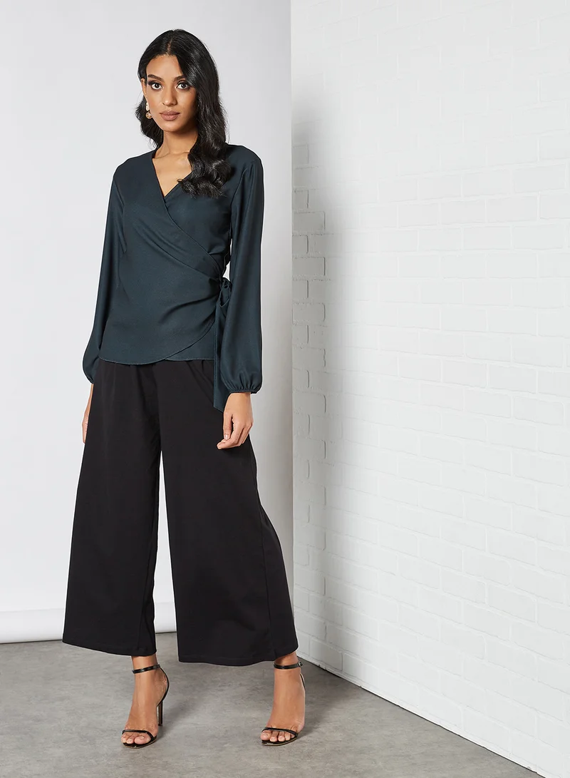 SIVVI for HANIYA Wrap Front Top Black