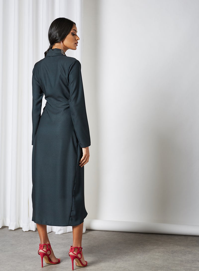 SIVVI for HANIYA Asymmetric Hem Dress Black - Image 2