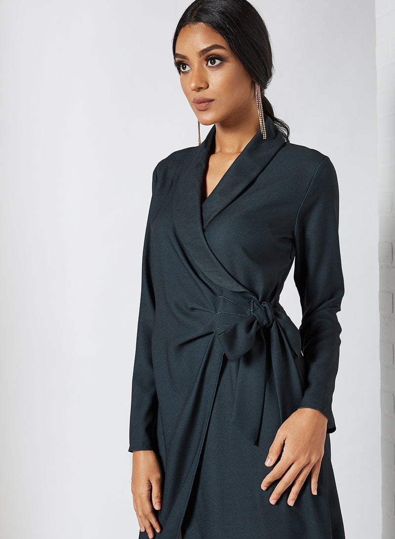 SIVVI for HANIYA Asymmetric Hem Dress Black - Image 4
