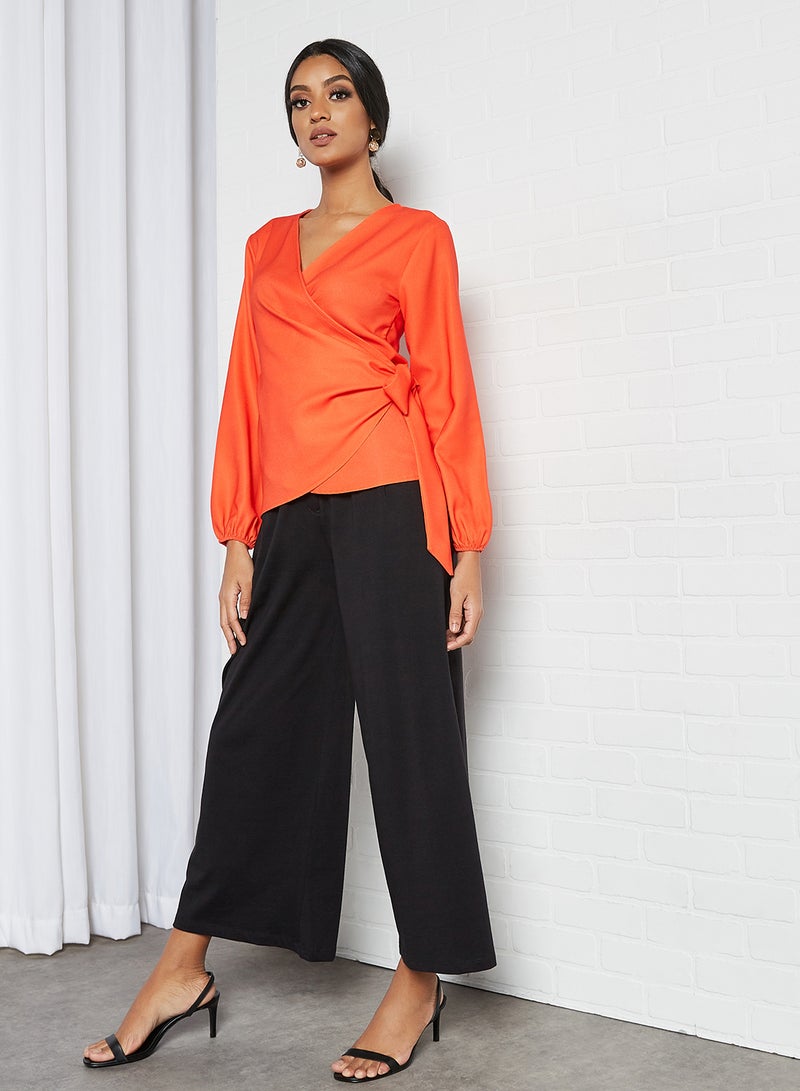 SIVVI for HANIYA Crossover Blouse Red  - Image 3