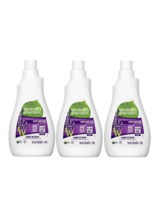 Pack Of 3 Plant-Based Concentrated Laundry Detergent - Fresh Lavender Clear 3x1Liters - v1608126281/N36344830A_1