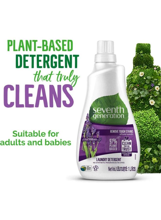 Pack Of 3 Plant-Based Concentrated Laundry Detergent - Fresh Lavender Clear 3x1Liters