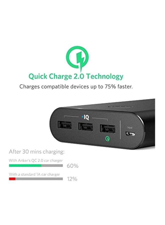آنكر - باور بنك بتقنية PowerCore+‎ سعة 26800 مللي أمبير وشاحن جداري  بتقنية PowerPort+‎ 26800.0 mAh أسود - Image 1