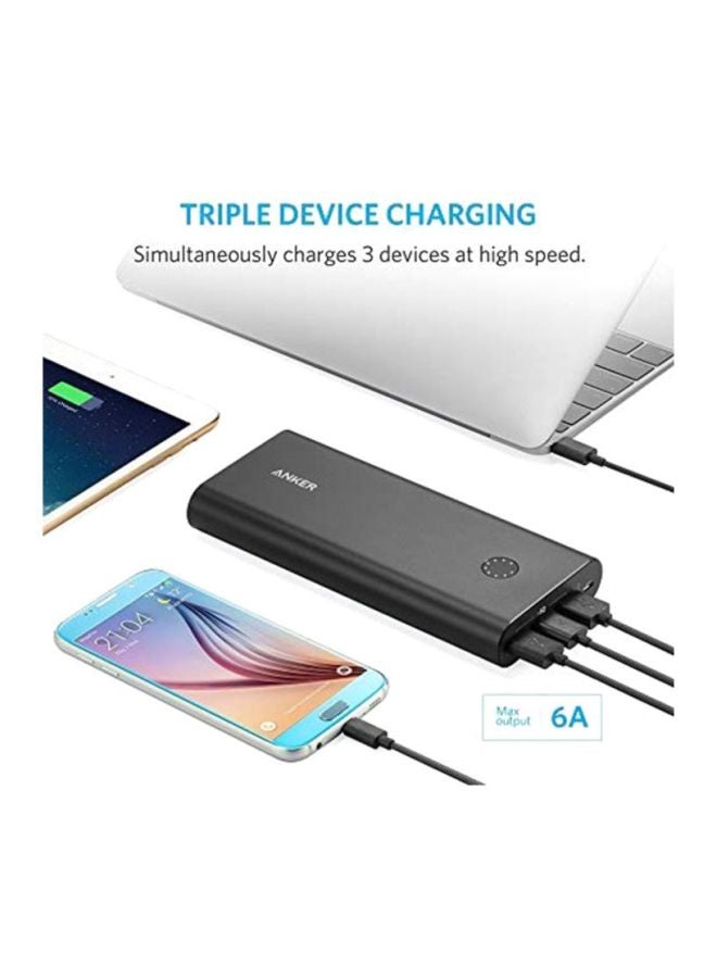 آنكر - باور بنك بتقنية PowerCore+‎ سعة 26800 مللي أمبير وشاحن جداري  بتقنية PowerPort+‎ 26800.0 mAh أسود - Image 1