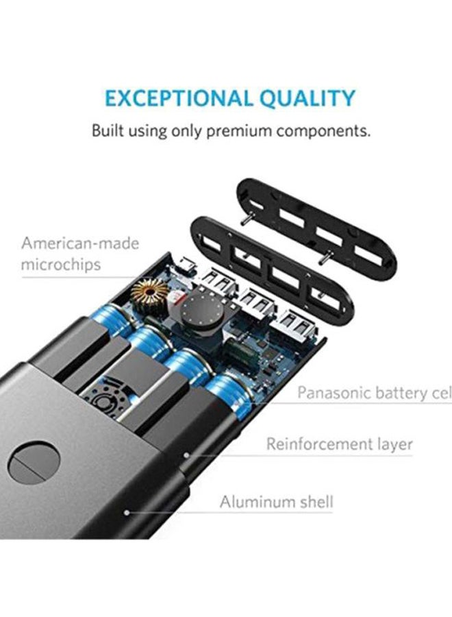 آنكر - باور بنك بتقنية PowerCore+‎ سعة 26800 مللي أمبير وشاحن جداري  بتقنية PowerPort+‎ 26800.0 mAh أسود - Image 1