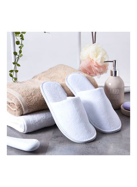 Austin Bathroom Slippers White 11 x 28cm