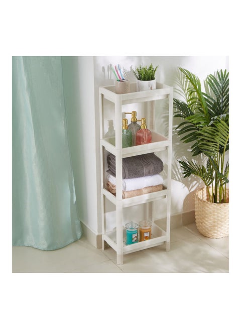 4-Tier Allure Bathroom Caddy White 22.5x140cm
