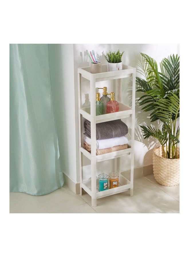 Home Box - 4-Tier Allure Bathroom Caddy White 22.5x140cm - Image 1