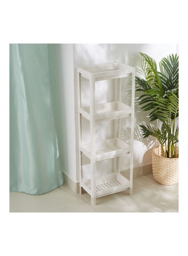 Home Box - 4-Tier Allure Bathroom Caddy White 22.5x140cm - Image 1