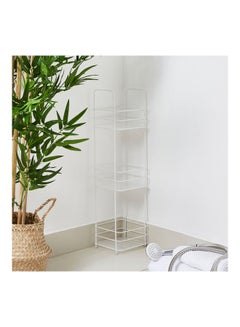 Home Box 3-Tier Dan Bath Rack White 16.5x63cm  - Image 1