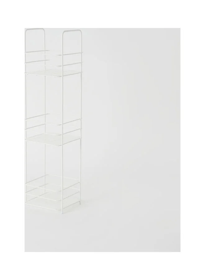 هوم بوكس رف استحمام 3 طوابق من دان أبيض 16.5x63سم