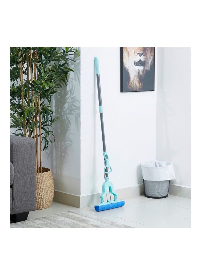 Home Box Alina Butterfly Mop With 1 Refill Green/Grey/Blue 127x27cm  - Image 1