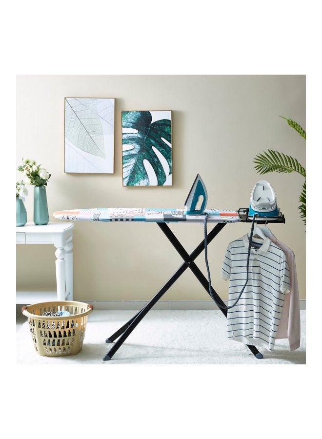 Durable Space-saving Foldable Prime Mesh Ironing Board Multicolour 122x48cm