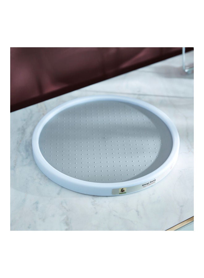 Home Box Omega Sauce Turn Organiser Grey/White 30x2.5x2.5cm  - Image 1