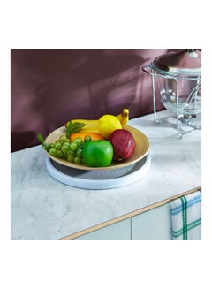 Home Box Omega Sauce Turn Organiser Grey/White 30x2.5x2.5cm  - Image 3