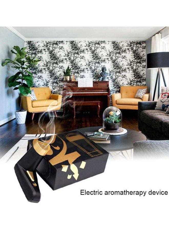 Cool Baby USB Rechargeable Foldable Electric Incense Burner Black/Gold 11.5 x 5cm - Image 4