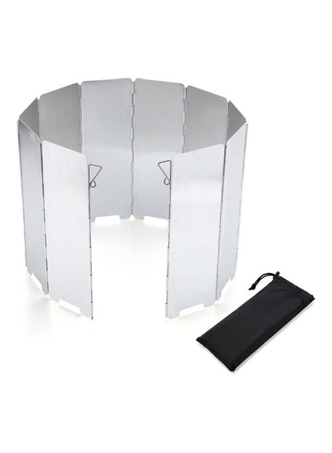 10-Plate Foldable Outdoor Camping Stoves Windscreen And Storage Bag