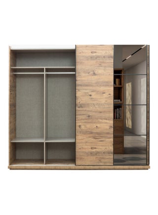 Lisbon Sliding Door Wardrobe With Mirror Beige 213 x 244cm - v1608127577/N43095874A_5
