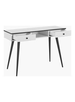 Home Box Finland 2 Drawer Sofa Table White 76 x 110cm  - Image 3
