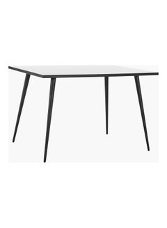 Home Box Finland 4 Seater Dining Table White 76 x 120cm  - Image 1