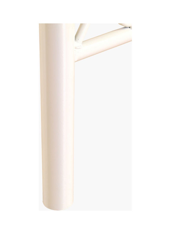 Isabella 4-Poster Single Bed With Mosquito Net White/Beige
