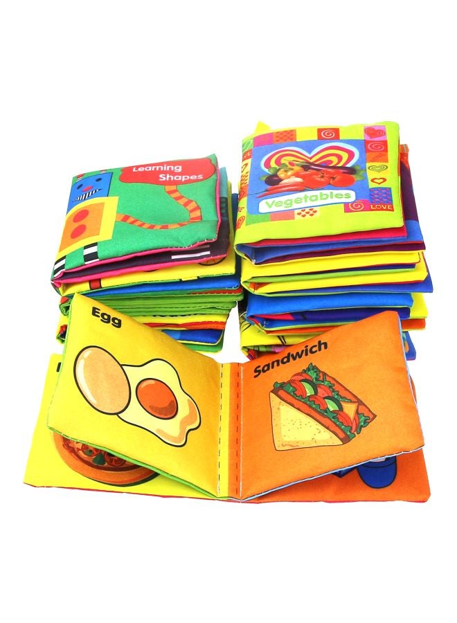 Coolplay 8-Piece Non-Toxic Soft Cloth Book Set 10x11cm  - Image 4