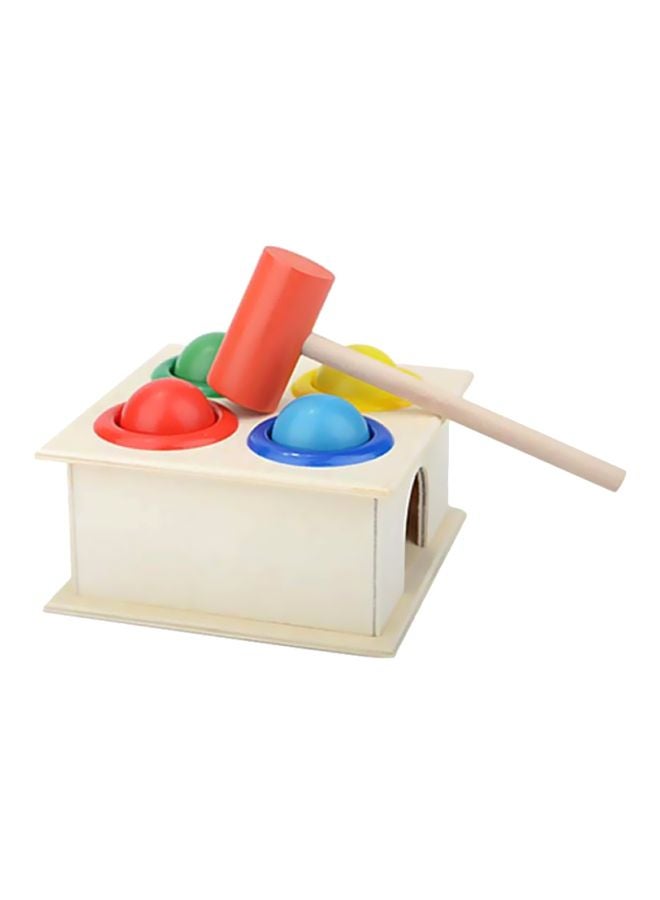 Bluelans Wooden Hammer-Balls Game 11x11x6cm - Image 1