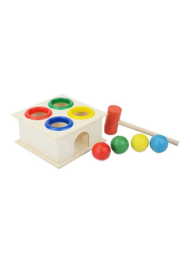 Bluelans Wooden Hammer-Balls Game 11x11x6cm - Image 2