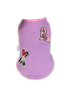Bluelans Fashion Lovely Pet Clothes Dog Puppy T-Shirt Soft Casual Apparel Outfit Costume Purple/Pink/Black  - Image 1