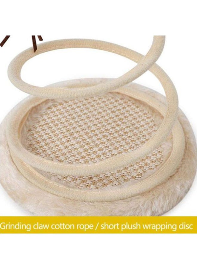 Beauenty 2-In-1 Spring Mouse Cat Scratcher Toy Beige/Brown 22x16cm  - Image 3