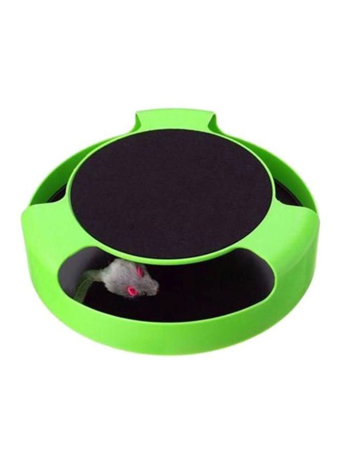 Beauenty Running Mice Toy With Scratching Pad Green/Black/Grey 10x10x2.56inch  - Image 1