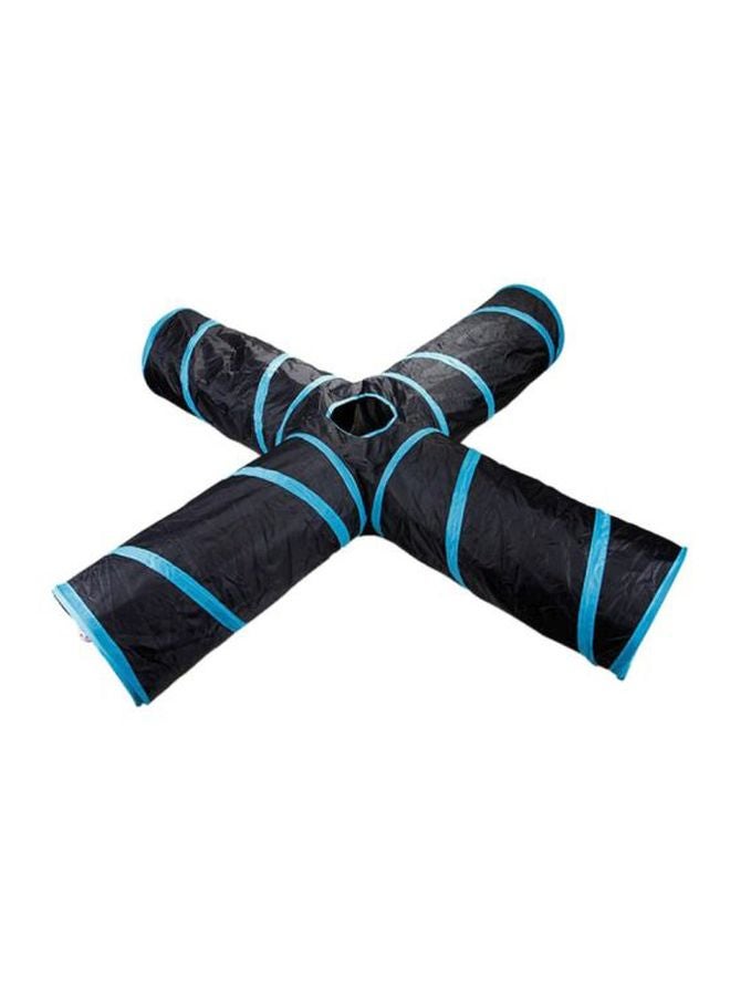 بيوينتي لعبة كرينكل للقطط بتصميم نفق بعدد 4 اتجاهات الأسود / الأزرق 16x9بوصة - Image 1