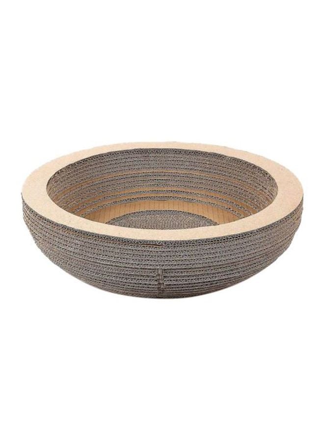 Beauenty Bowl Designed Cat Scratcher Beige/Brown 40x10.3cm - Image 1