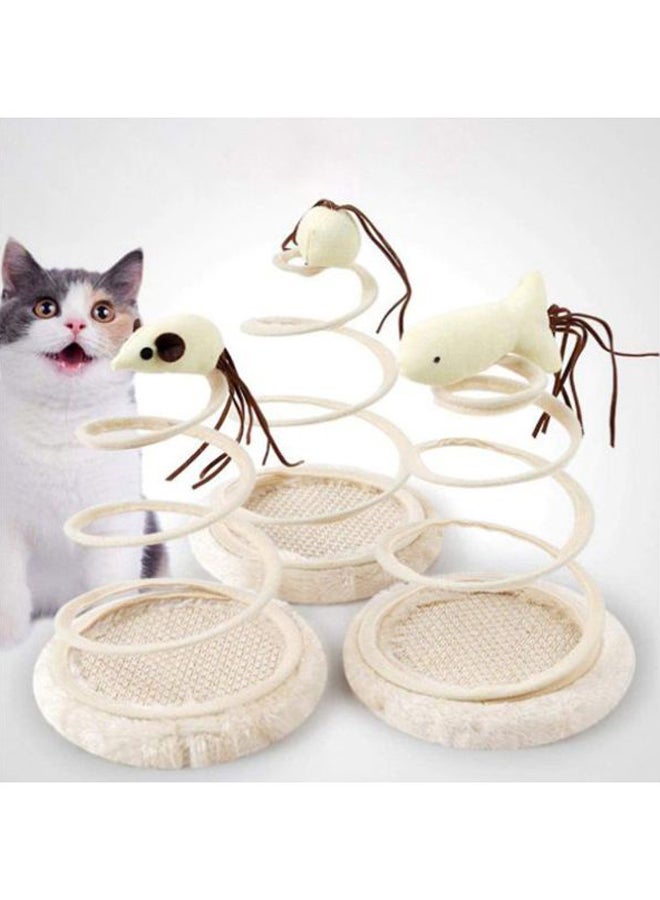 Beauenty Spiral Mouse Spring Play Toy Beige/Brown - Image 5