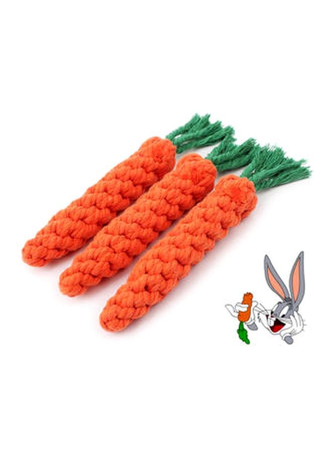 Beauenty 3-Piece Dog Carrot Toy Set Orange/Green - Image 5