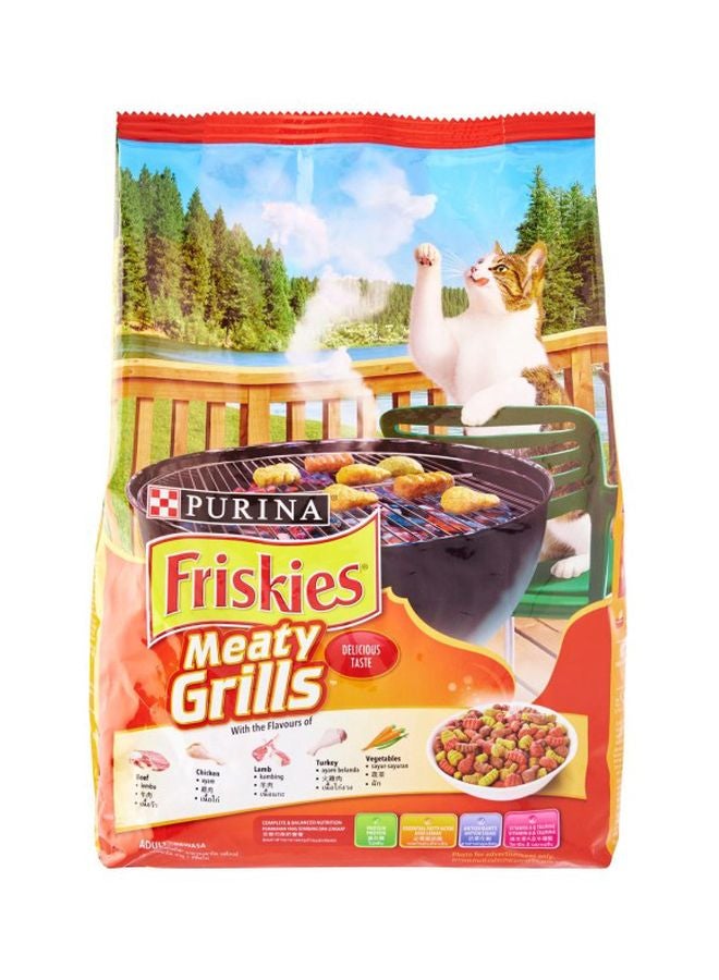 PURINA Friskies Grillers Meaty Tender And Crunchy Bites Cat Food 1.42kg - Image 1