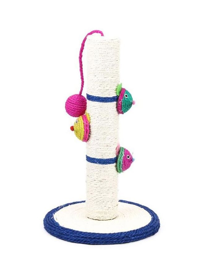 بيوينتي لوح خدش للحيوانات الأليفة أبيض/أزرق/وردي