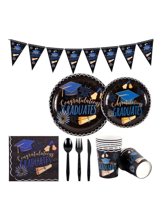 Goldedge 114-Pieces Party Tableware Set - Image 1