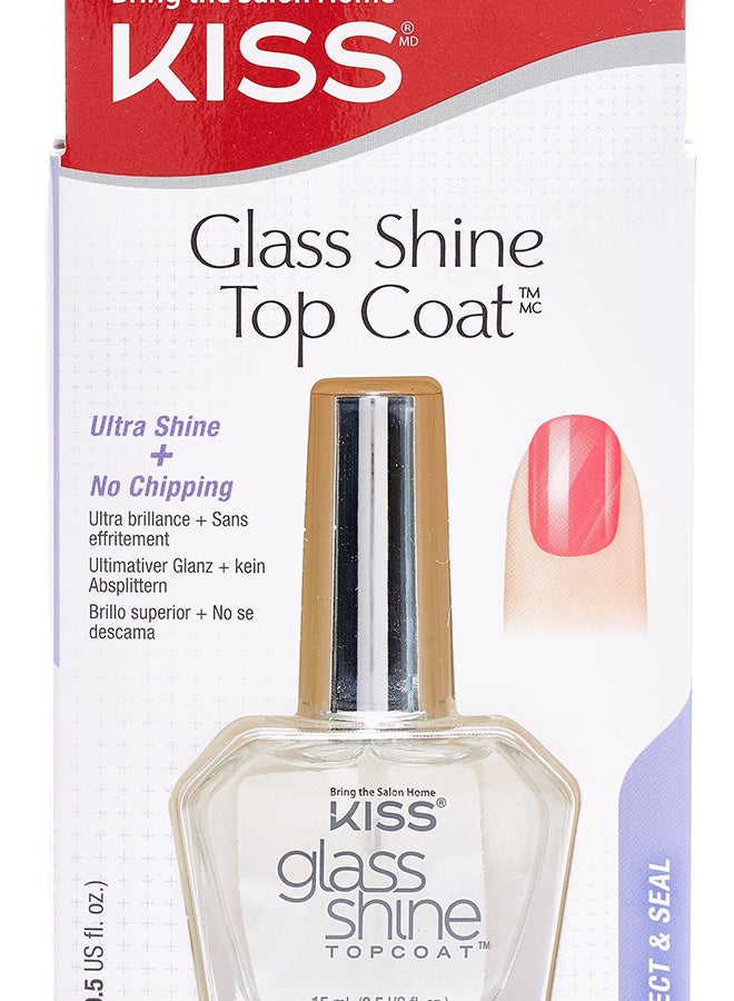 KISS Treatment Glass Shine Top Coat Clear  - Image 1