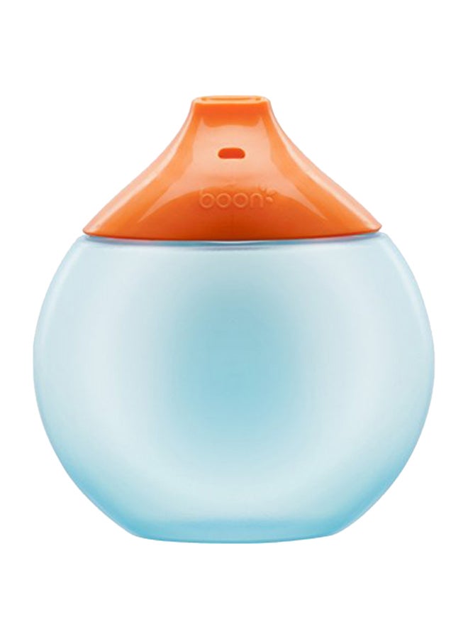 BOON Fluid Sippy Cup for Snacks for Easy Carrying of 10 Ounce - Blue/Orange - Image 1